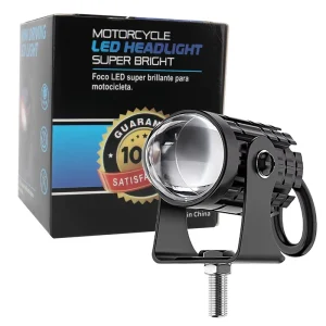8-80V Dual Color Mini Motorcycle LED Fog Driving Light High Low Beam Boxed with 1pcs Box High Visibility Lighting System