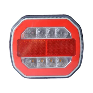 8 LEDs 12 24V Red Lens Tail Lights for Heavy Trucks and Trailers IP65 New Condition LED Lights Position Rear Lights