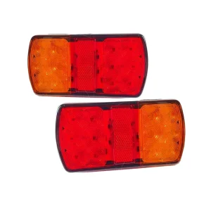 8 LEDs 12V Rear Tail Lights Lamps for AU Lorry Truck Trailer Caravan Bus 24V Pickup Car Stop Turn Tail Lamps