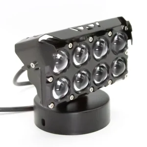 8 Leds High Low Driving Headlamp Dual Color Yellow White Ed Spotlight Hi Low Beam Front Motorcycle Headlight