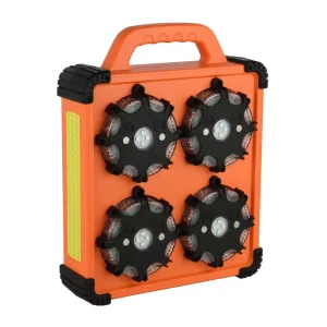 8 Pack Road Safety Sequential LED Traffic Warning Light Kit with Strong Magnet