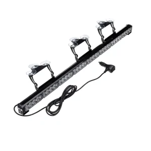 8 Section 4 Light Single Row LED Long Stick Flashing Warning Light 72W 10 30V Car Off Road Vehicle Front Rear Bar Lights