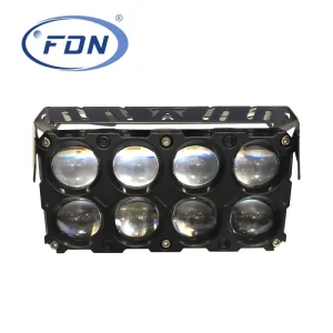 80W 8LED 6 Inch Flood LED Work Light High Low Beam LED Driving Lights for Cars and Motorcycles