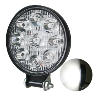 84mm 27W 6000K 4×4 Round Car Auto Lighting Systems Exterior Lighting Offroad Led Work Light Lamp