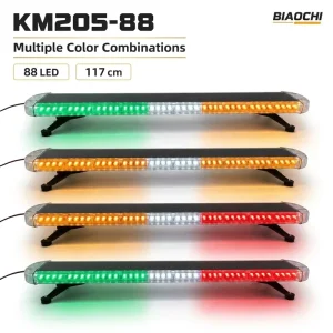 88 LED 47inch Strobe Flashing Emergency LED Strip Amber Beacon Light Bar 12-24V High Brightness for Truck Car
