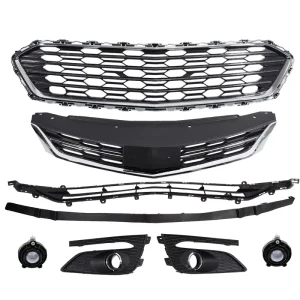 8PCS Front Grille Fog Lights And Air Deflector Set 23504350 84189617 84212683 For Chevy For Cruze