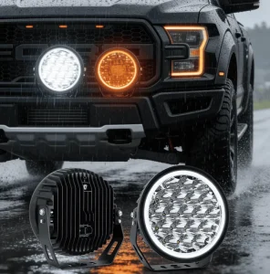 9″ 160W LED Round Work Light Car 4×4 Off Road Fog Light 9 Inch Spot Offroad Truck Trailer Tractor Driving Work Lights