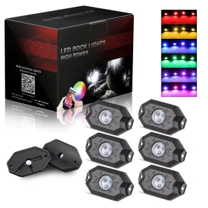 9-24V RGB LED Wheel Lights for Trucks Auto Exterior Lighting with App Controller Car Accessories