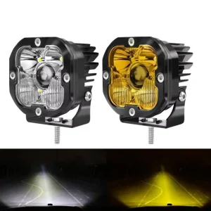 9 32V Off Road Driving Cube Work Lamps Waterproof 3 Inch 30W Amber White LED Work Light Fog Light for ATV UTV Truck Jeep Vehicles