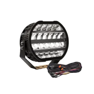 9 Inch 10000LM LED Driving Light Dual Color 6000K/3500K 5 Modes IP67 12V/24V Offroad Truck SUV ATV