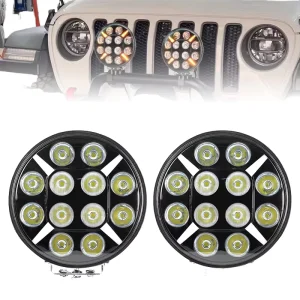 9 Inch LED Driving Light White DRL 24V 120W Long Distance Spot Beam 10000 Lumens Off Road Work Light for 4×4 SUV Truck