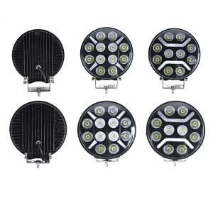 9 Inch LED Work Light Bar Spot Flood Beam Off Road Driving Lamp IP68 for Forklift Construction Vehicle Truck Jeep