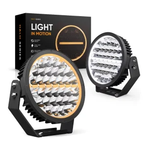 9 Inch Led Driving Lights Round 340W Led Auxiliary Light for Heavy Duty SUV ATV Truck Off Road