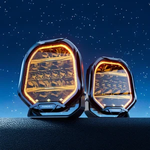 9 Inch Off Road Lights Amber Car Auto Off Road Lights Round Led Driving Light