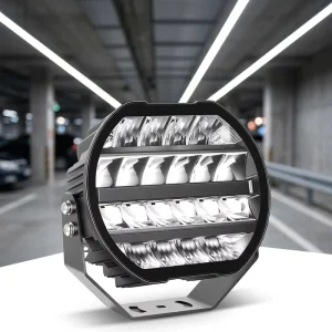 9 Inch Round LED Offroad Spot Light 100W 12V-24V 5 Lighting Modes IP67 Waterproof Driving Work Light For Truck 4×4 SUV