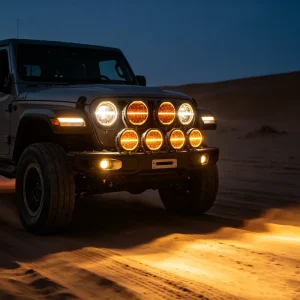 9 Inch Round Offroad Work Truck Light Dual Color DRL Off Road LED Driving Spot Light