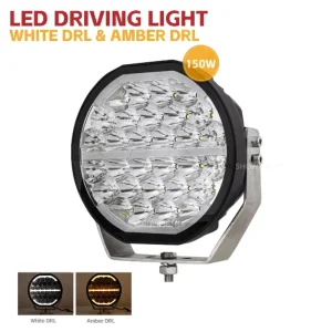 9 Inch Yellow and White Light for Car 4×4 Off Road LED Lights