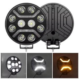9” Work Light Truck Lamp 12v 24v Led Off Road Lights Lamp Bar on Roof Universal Purpose Retrofit Upgrade Light Tractor
