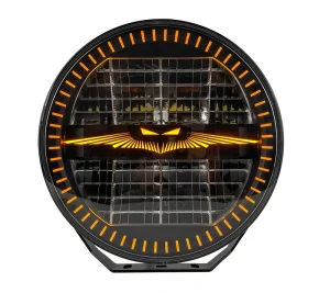 9 in 240W Auxiliary LED Driving Light White Amber Dynamic Light 12V 24V Offroad SUV Truck Car Accessories