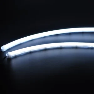 汽车双功能警示灯90 SMD DRL发光二极管日间行车灯带转向信号灯防水格栅汽车配件