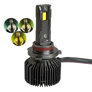 9006 HB4 9012 9005 HB3 3 Colors 3000K 4300K 6000K 75W 3570 Double Copper Tri colors LED Car Headlamp Light Bulb