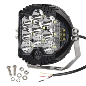 90W 5 7 9 Inch Car LED Work Lights Off Road Vehicle Upgrade High Brightness Spotlight Dual Beam Car Front Bumper Focused