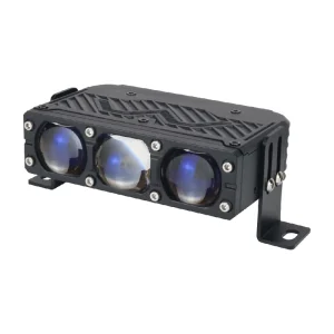 90W New Three Bead Laser Spotlight BI LED Auto Car Motorcycle Spotlight Fog Lights Grille Work Driving Automatic Exterior Light