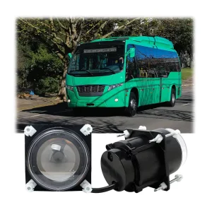 90mm LED Headlight With Low Beam ECE R112 for Cars Bus Coach Round 3.5 Inch 18W Led Headlamp
