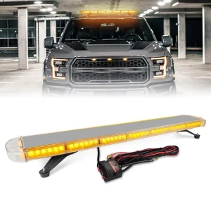 96LED Auto Exterior Lighting Traffic Safety Roof LED Long Row Burst Flash Warning Light High Power Strobe Lights