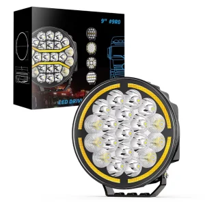 9Inch 19LED LED Work Light Heavy Duty Off Road Fog Lamp for European Truck
