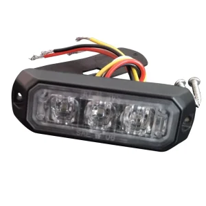 9W Amber Motorcycle LED Strobe Light with Aluminum Base Premium Lighting System