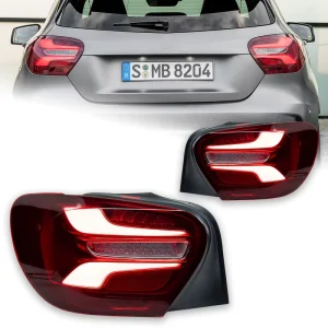 A Class W176 LED Upgrade Taillights Rear Lights Brake Reverse Tail Lamp Modified Dynamic Turn Signals for Benz