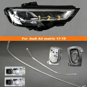 适用于奥迪 A3 Matrix LED 头灯 DRL 模块 LED 天使眼 8V0998473B 8V0998474B B011782A