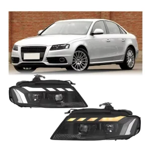 A4 B8 Headlight Upgrade RS Headlights LED Head Lamp Modified Front Lamp Turn Signals Daytime Running Lights for Audi