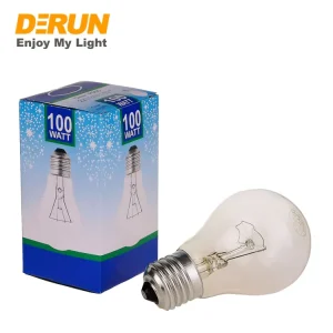 A55 40W 60W 75W 100W E27 B22 Clear Incandescent Light Bulbs Lamp Manufacturers Luces Foco Incandescente INC A BULB