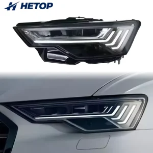A6 Headlight Upgrade A6 C8 LED Head Lamps DRL Dynamic High Low Beam Plug and Play Lights Modified for Audi