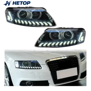 A6 S6 Headlight Upgrade LED DRL Assembly Daytime Running Light Auto Head Lamp Car Accesorios Modified for Audi