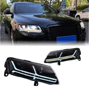 A6 Upgrade Headlights C5 C6 Front Light Dynamic Signal Animation DRL Car Lights for Audi Auto Head Lamp Accessories