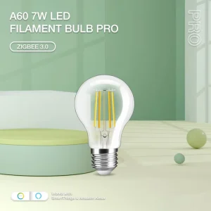 A60 7W LED Filament Bulb PRO GL-B-003P Base E27 Voltage AC 220 240V 60mA Max Dual White Remote Voice Control