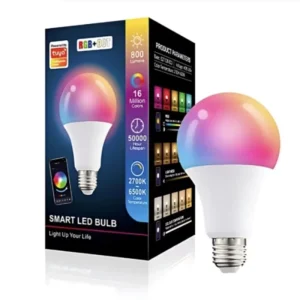 A60 Smart Light Bulb RGBCW Multi Color LED E27/E26/B22 10W with Smart Life APP and Remote Control