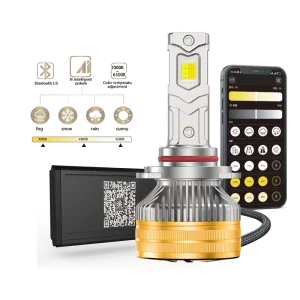 A75 Car LED Headlight 150W 3000K 4300K 6000K H1 H7 H11 9005 DC 12-24V 15000LM Laser Size Chip