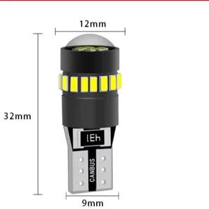 A80 12V LED Lights Car LED Bulbs T10 18SMD 3014 LED Backup Reverse Light Lamps Auto Interior Lights