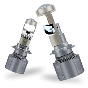 A80 Mini Lens Car Headlight Bulbs 12V 9005 H1 H4 H7 H11 Canbus LED Projector Lens Auto Lighting System