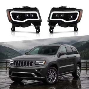 ABS 6000K Headlight Kit for Jeep Grand Cherokee WK2 12V Plug+Play Super Bright Car Front Lamps