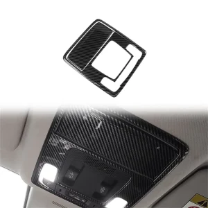 ABS Carbon Fiber Front Roof Reading Light Frame Trim Car Interior Decor Protective Cover for Honda CRV