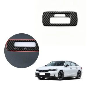 ABS Carbon Fiber Rear Reading Light Frame Trim Car Interior Decor Protective Cover for Honda Civic 11th
