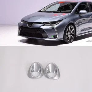 ABS Chrome Car Styling Accessories Exterior Trims Decorative Front Fog Light Cover Lamp Trims Sticker for Toyota Corolla