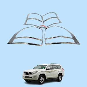 ABS Chrome Garnish Kit Tail Light Cover Trim for Prado Landcruiser FJ150 Body Kit Tuning Garnish Accessories