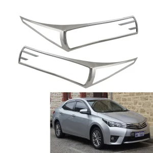 ABS Chrome Plated Accessories Head Light Lamp Cover Trim for Toyota corolla Car Styling Accessory (Australia Version)