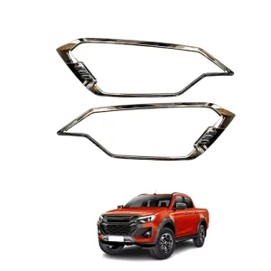 ABS Chrome Trim Kit for D Max Front & Rear Light Cover Garnish Trim for Dmax and Navara Exterior Accessories